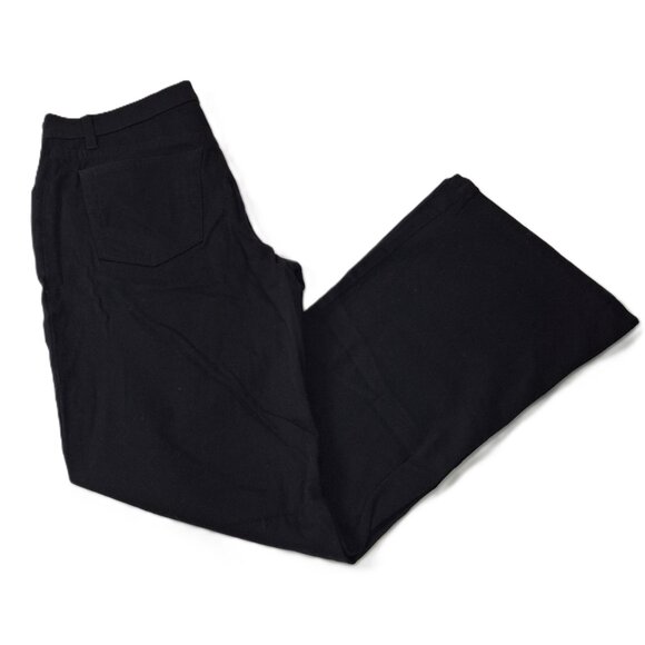 Chateauworks Flare Low Rise Womens Trousers Jeans Style Deep Black Size 34 (Size - Picture 3 of 16